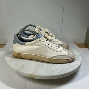 Officine Creative EU 39.5 Kombo Blue White Leather Sneakers Handmade In Italy